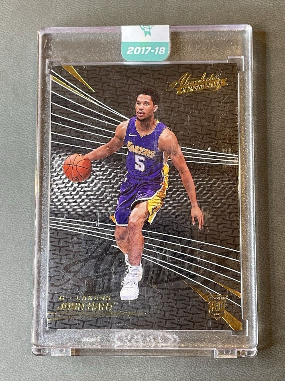 2017-18 Panini Absolute #94 Josh Hart Uncirculated Encased RC Knicks Lakers SP
